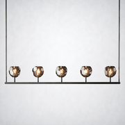 Kristing Cristal Linear Chandelier Smoke D48