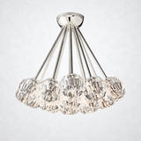 Kristing Crystal Clear Glass Flushmount 24