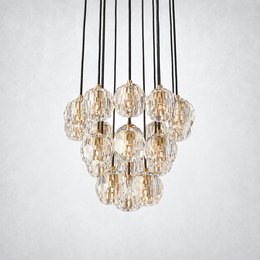 Kristing Crystal Cluster Chandelier D19