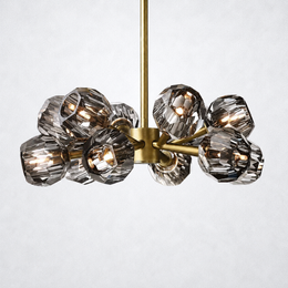 Kristing Smoke Crystal Chandelier D24