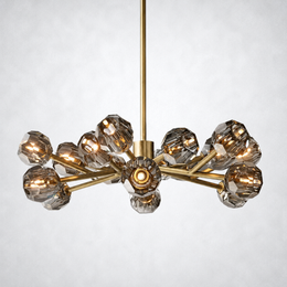 Kristing Smoke Crystal Chandelier D36