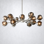 Kristing Smoke Crystal Chandelier D36