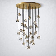 Kristing Smoke Crystal Cluster Chandelier D30