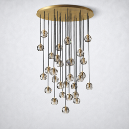 Kristing Smoke Crystal Cluster Chandelier D30