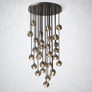 Kristing Smoke Crystal Cluster Chandelier D30