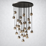 Kristing Smoke Crystal Cluster Chandelier 40