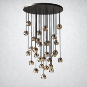 Kristing Smoke Crystal Cluster Chandelier D40