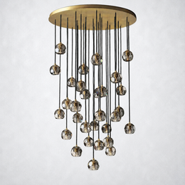 Kristing Smoke Crystal Cluster Chandelier D40
