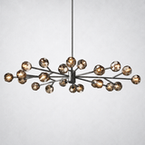 Kristing Smoke Crystal Oval Chandelier 72