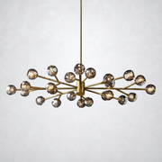 Kristing Smoke Crystal Oval Chandelier D72