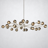 Kristing Smoke Crystal Oval Chandelier 72