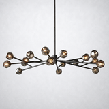 Kristing Smoke Crystal Round Chandelier 72