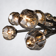 Kristing Smoke Crystal Round Chandelier D72