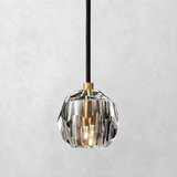 Kristing Clear Cristal  Glass Cord Pendant