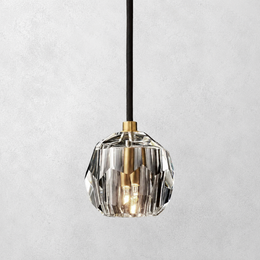 Kristing Clear Cristal  Glass Cord Pendant