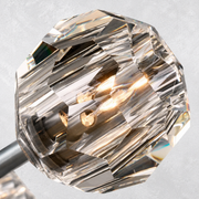 Kristing Clear Cristal  Glass Cord Pendant