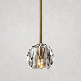 Kristing Clear Cristal  Glass Rod Pendant