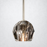 Kristing Smoke Cristal Glass Rod Pendant