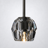Kristing Smoke Cristal Glass Rod Pendant