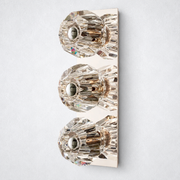 Kristing Clear Glass Linear Wall Sconce 3-lights