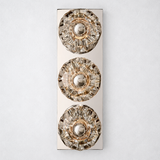 Kristing Clear Glass Linear Wall Sconce 3-lights