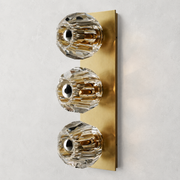 Kristing Clear Glass Linear Wall Sconce 3-lights