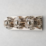 Kristing Clear Glass Linear Wall Sconce 3-lights