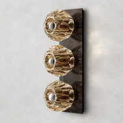 Kristing Clear Glass Linear Wall Sconce 3-lights