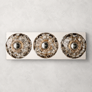 Kristing Clear Glass Linear Wall Sconce 3-lights