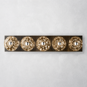 Kristing Clear Glass Linear Wall Sconce 5-lights