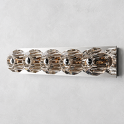 Kristing Clear Glass Linear Wall Sconce 5-lights