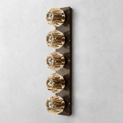 Kristing Clear Glass Linear Wall Sconce 5-lights