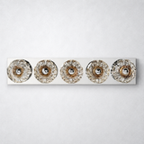 Kristing Clear Glass Linear Wall Sconce 5-lights