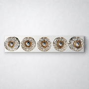 Kristing Clear Glass Linear Wall Sconce 5-lights