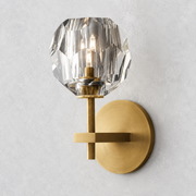 Kristing Clear Glass Sconce