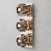 Kristing Smoke Glass Linear Wall Sconce 3-lights