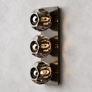 Kristing Smoke Glass Linear Wall Sconce 3-lights