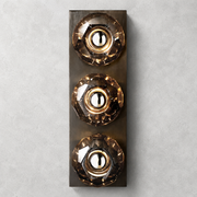 Kristing Smoke Glass Linear Wall Sconce 3-lights