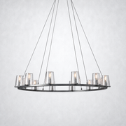 Matilo Glass Round Chandelier