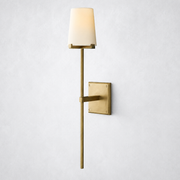 Matilo Fabric Shade Torch Sconce