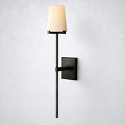 Matilo Fabric Shade Torch Sconce