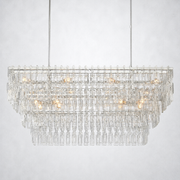 Sarika 3-Tier Rectangle Chandelier 60
