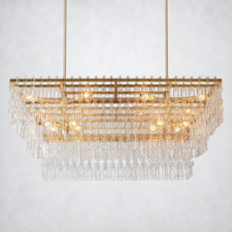Sarika 3-Tier Rectangle Chandelier 60