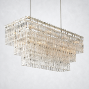 Sarika 3-Tier Rectangle Chandelier 60