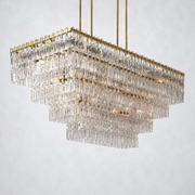 Sarika 4-Tier Rectangle Chandelier 72