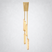 Aoudne Alabaster Linear Chandelier 54