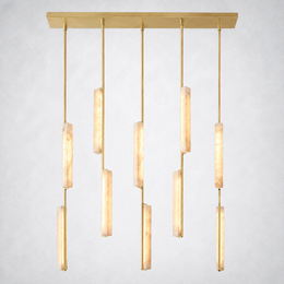Aoudne Alabaster Linear Chandelier 54