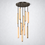 Aoudne Alabaster Round Chandelier 24
