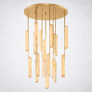 Aoudne Alabaster Round Chandelier 40