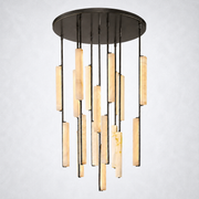 Aoudne Alabaster Round Chandelier 40